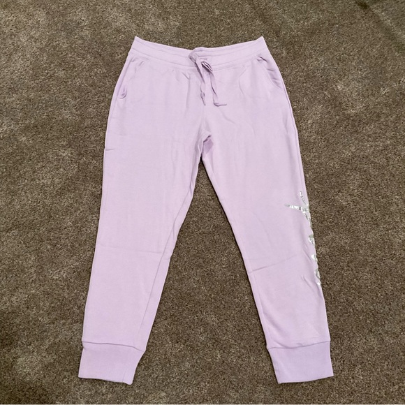 PINK Victoria's Secret Pants - New Victoria Secret PINK Lavender Sweatpants with tapered legs, Size L